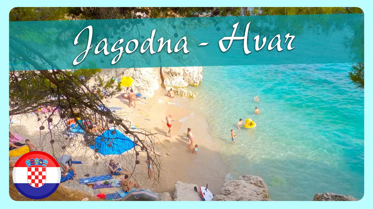 Исследование залива Ягодна 🌴 Спокойный пляж острова Хвар 🌞 4K 60fps
