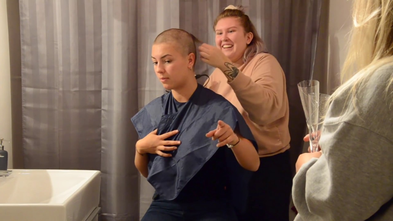 shaving my head for the 2nd time.