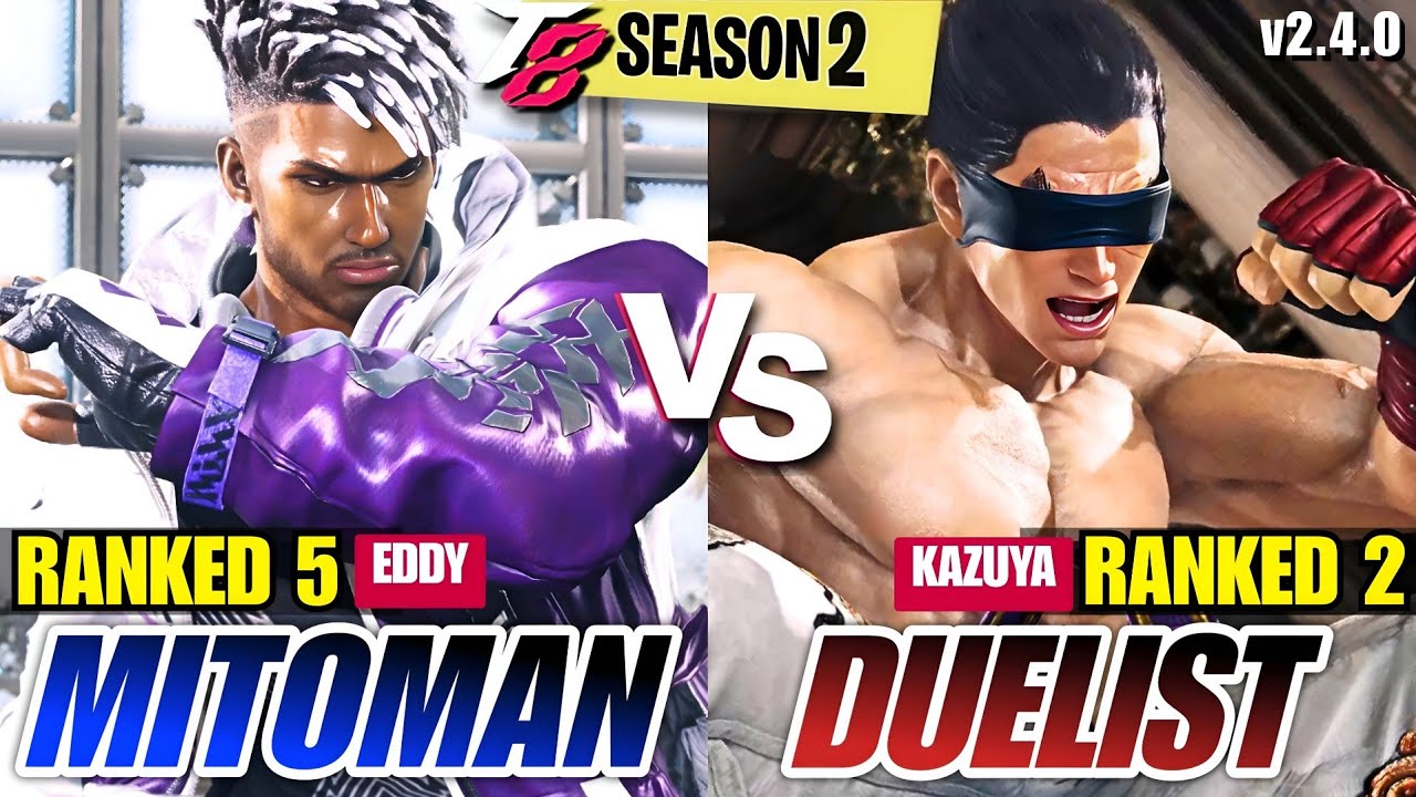 T8 | MitomanShinken (Eddy) vs Duelist17 (Kazuya) | Tekken 8 High Level Matches