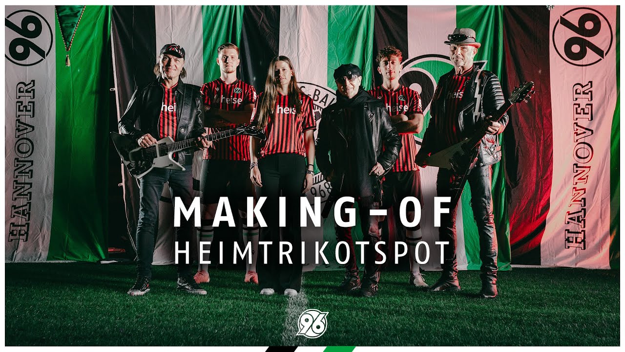 Johanna Heise am Set mit den 96-Profis und den SCORPIONS | MAKING-OF Heimtrikotspot