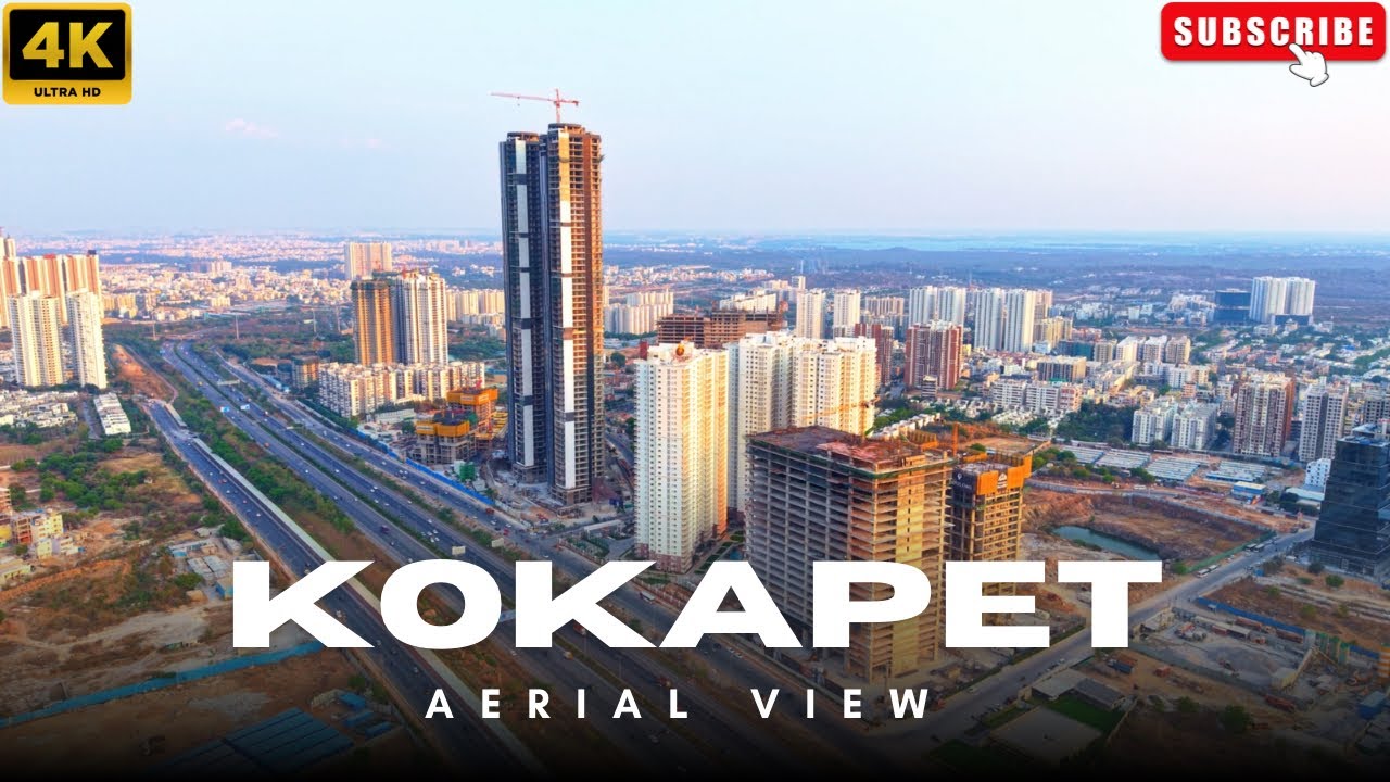 Kokapet Aerial View || SAS Crown || Prestige Beverly Hills || Kokapet Developments || Kokapet Flats