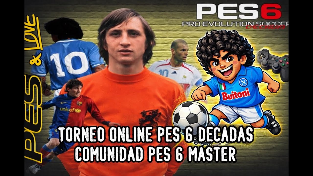⚽🎮Torneo Décadas PES 6 . Capitulo 1🔥  Comunidad PES 6 Master⚽🎮⚽Z1ko vs Munadona