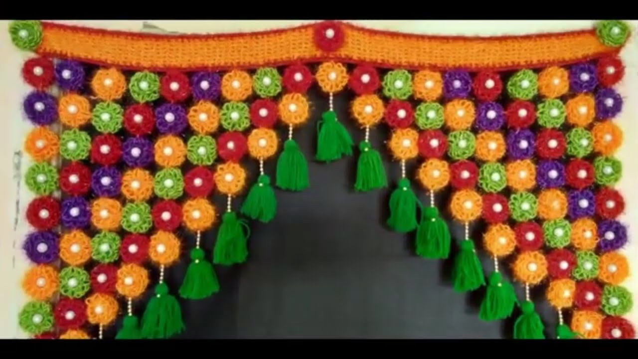 EASY DOOR HANGING TORAN CRAFT IDEAS \\ AWESOME HANDMADE TORAN MAKING IDEAS AT HOME \\ DIY TORAN ||