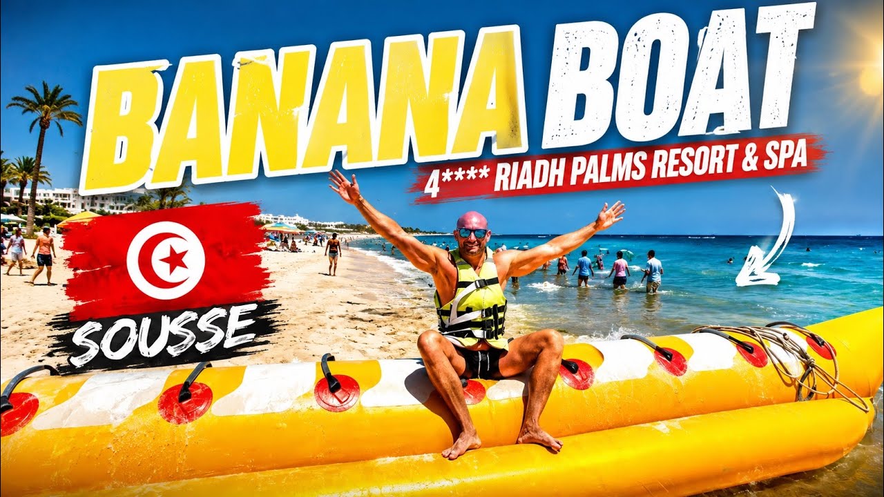 Tunesien 🇹🇳🌴 Sousse | Riadh Palms Hotel |   Banana Boat 🍌 | DJI | #sousse #tunisia