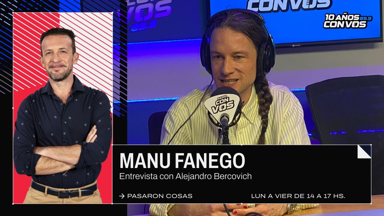 Manu Fanego, actor, músico y performer, charló con Ale Berco en Pasaron Cosas