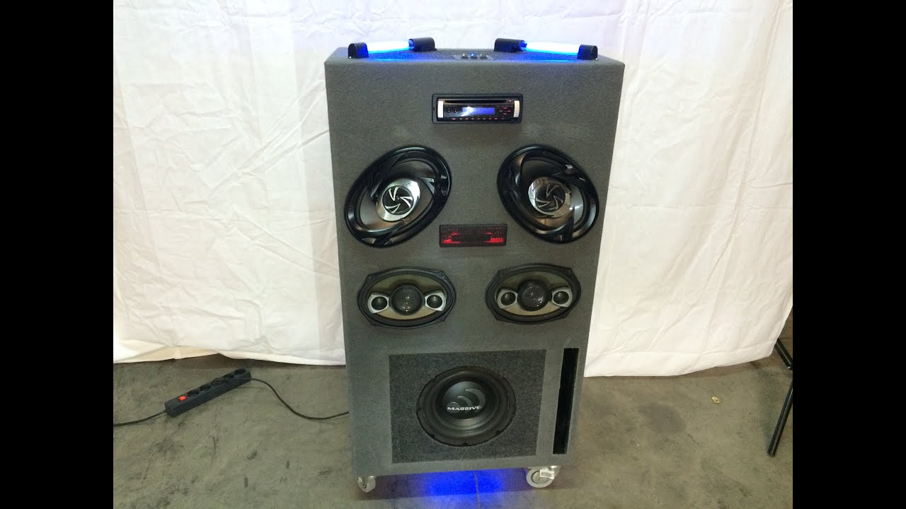 Montaje de equipo de caraudio para el taller o casa