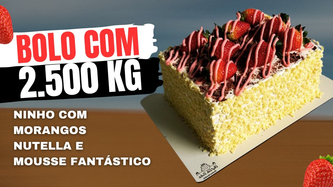 O Melhor Recheio Para Bolo Ninho com 🍓 e Nutella