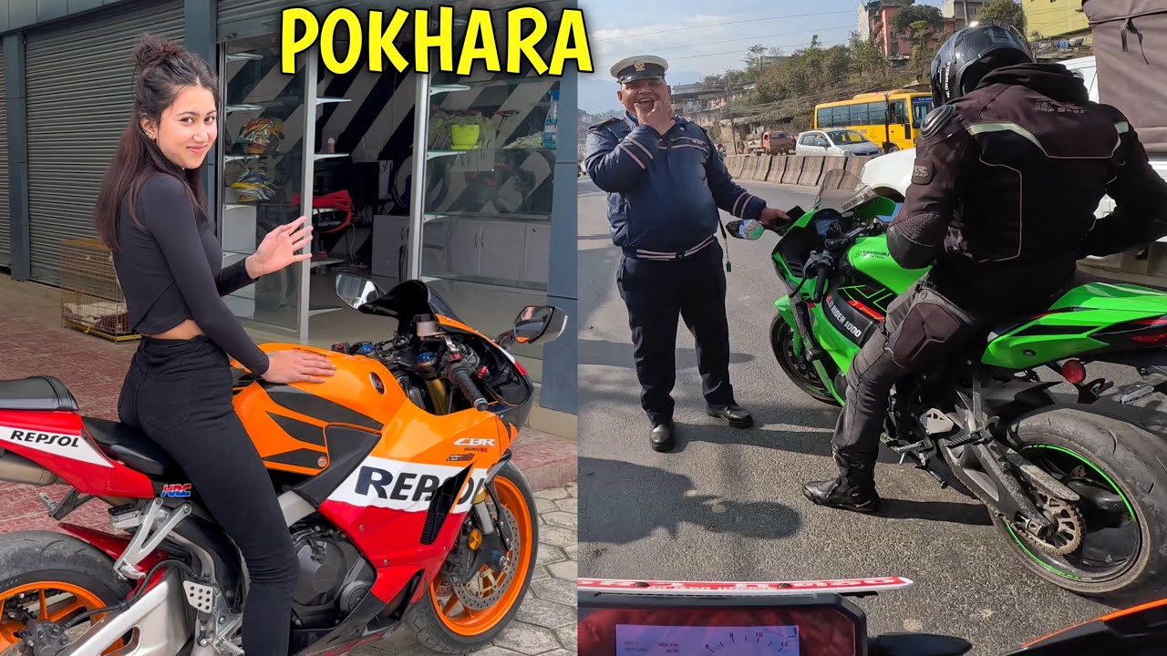 SUPERBIKE RIDE TO POKHARA😍/ LADY RIDER FROM NEPAL / NEPALI LADY MOTOVLOGGER