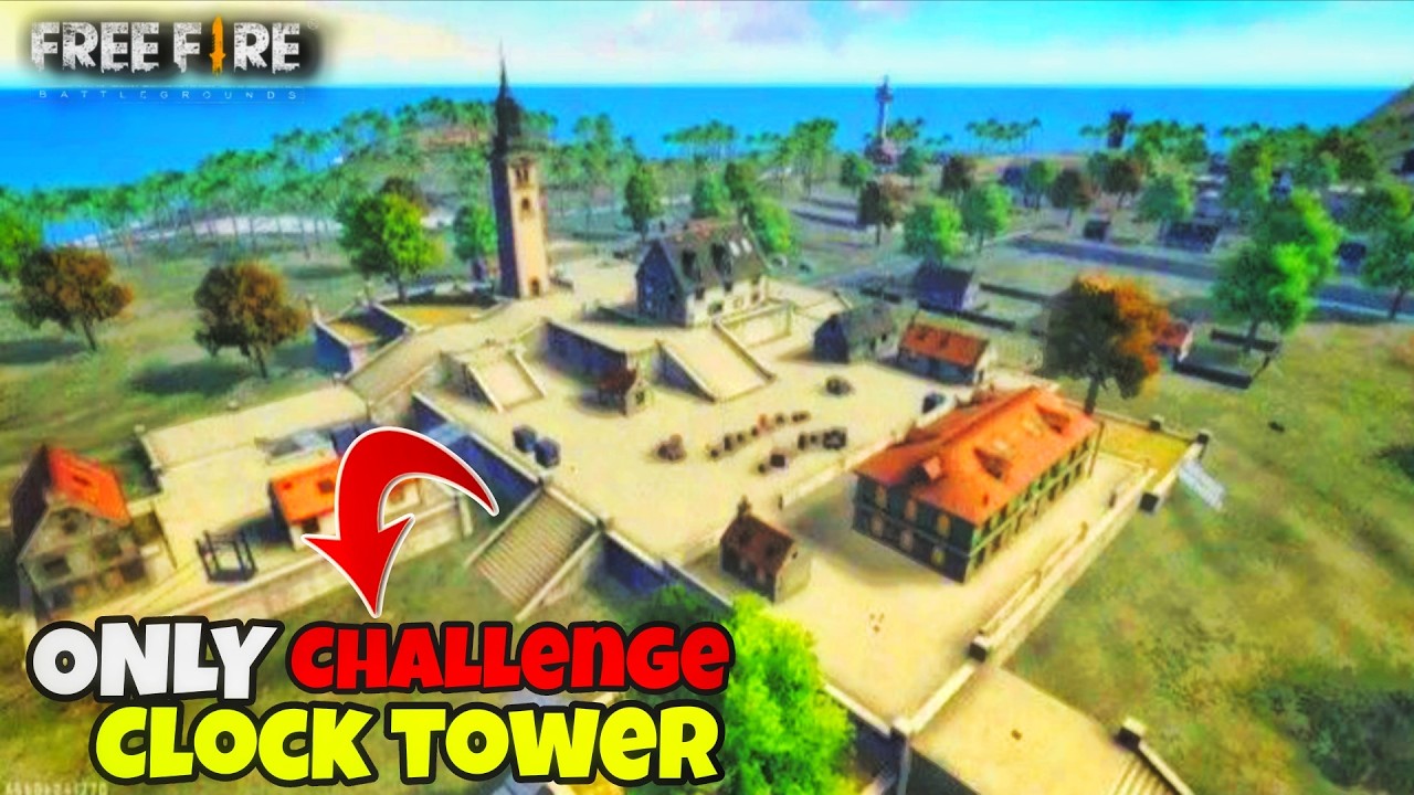 Only Clock Tower Challenge 😰|Free Fire