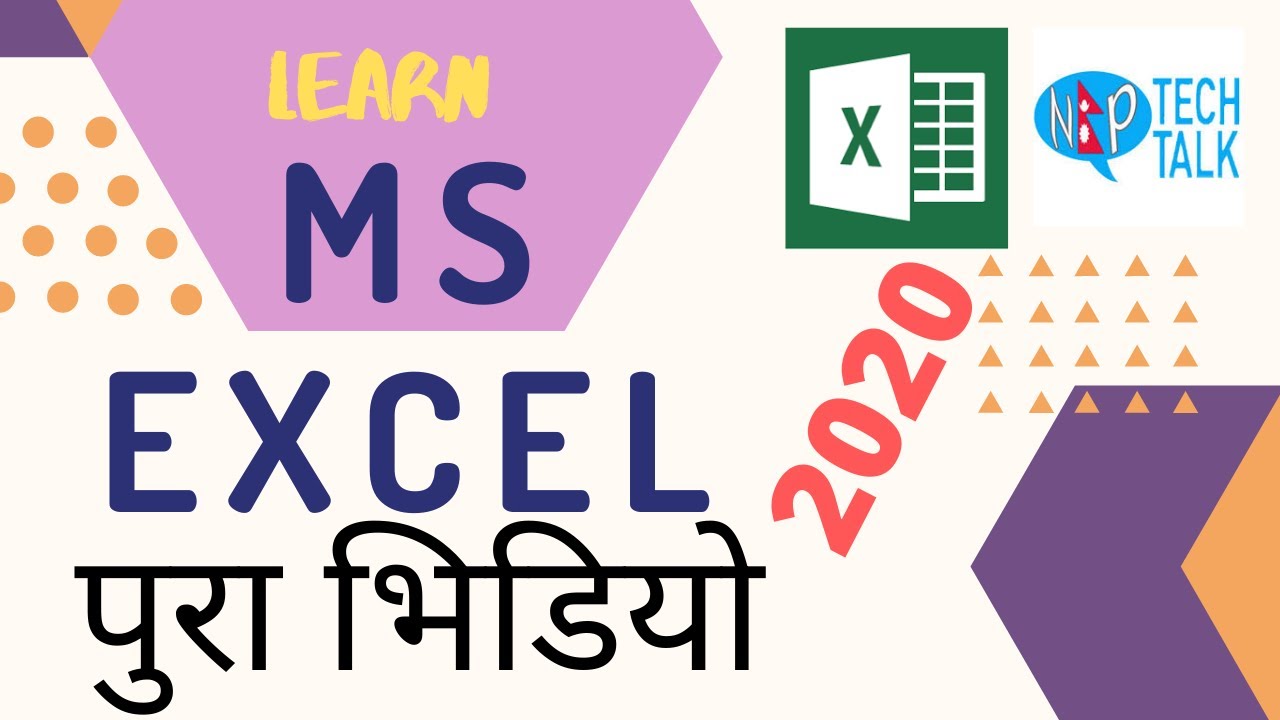 Complete MS EXCEL Course for Beginner in NEPALI