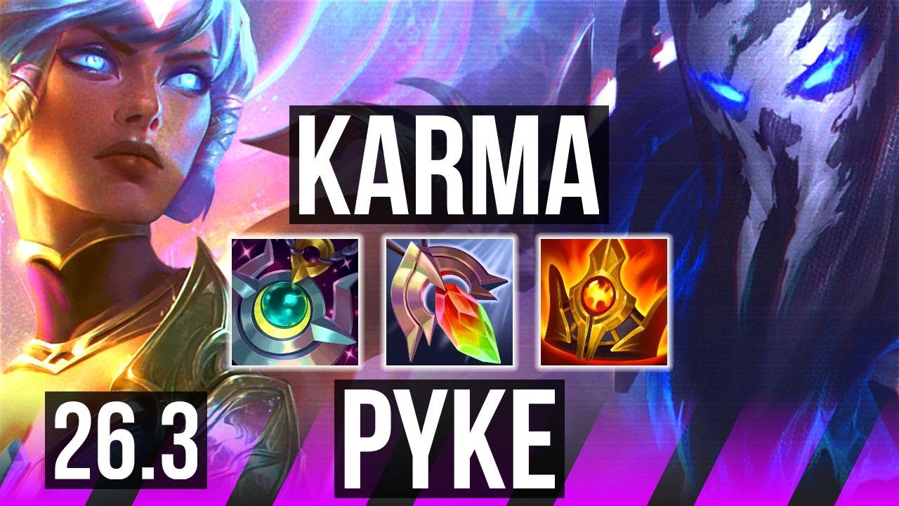 KARMA & Smolder vs PYKE & Ezreal (SUP) | KR Challenger | 26.3