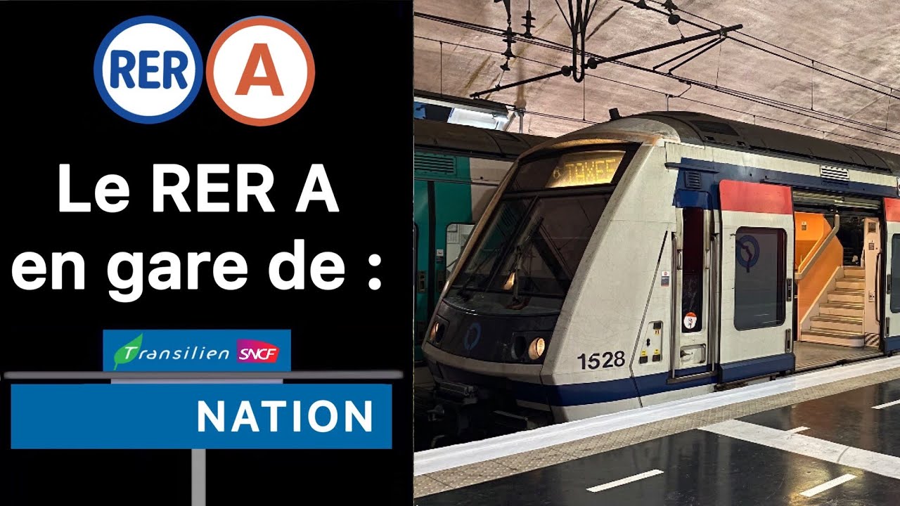 Spot à Nation sur le RER A (MI2N Altéo et MI09)