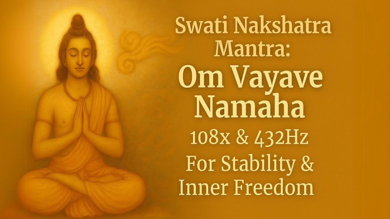 Swati Nakshatra Mantra: Om Vayave Namaha (108x, 432Hz for Flow & Inner Freedom)
