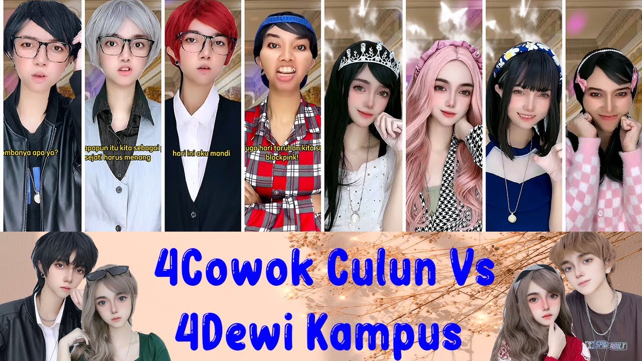 TIKTOK REVLICCA - 4 COWOK CULUN VS 4 DEWI KAMPUS (FULL PART)