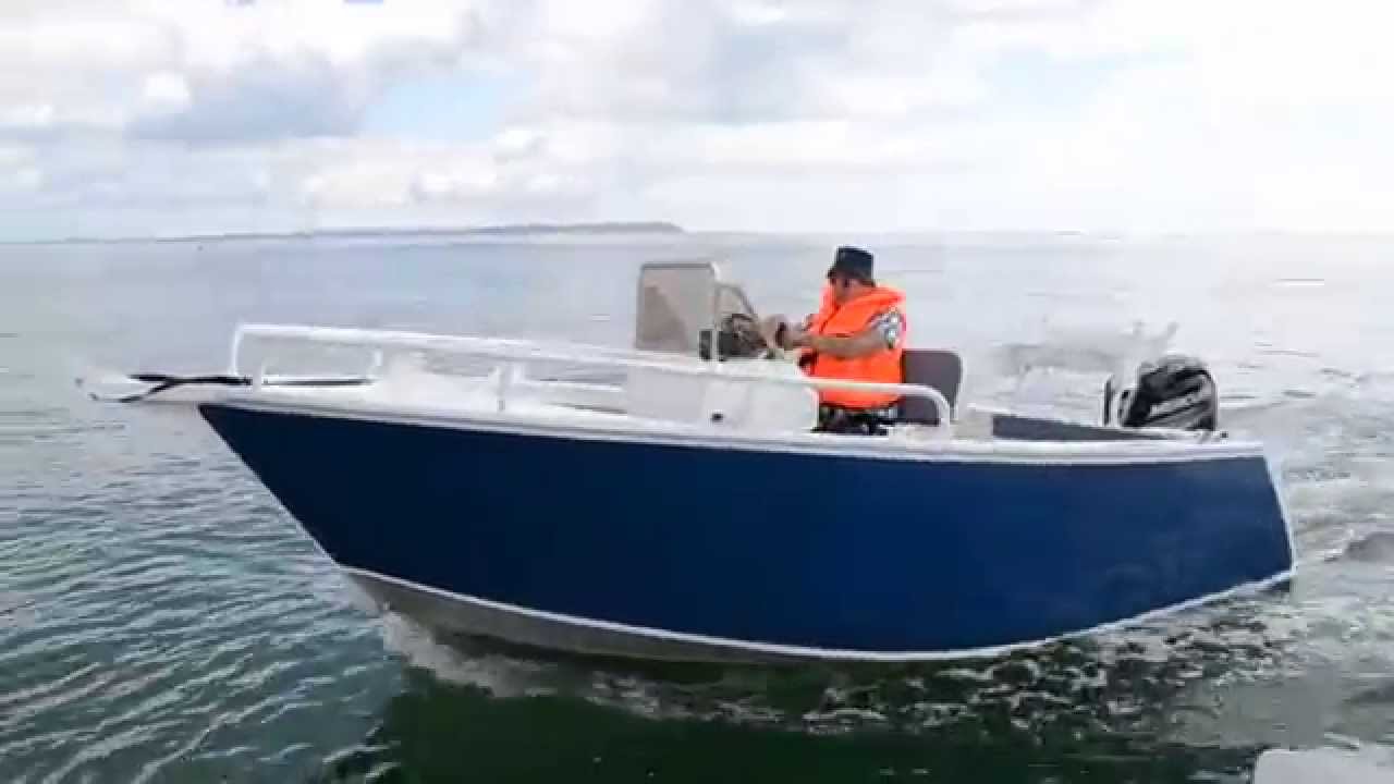 Dorset Fast Fishing Boats 5.3M Aluminium Boat with 100HP Mercury at sea