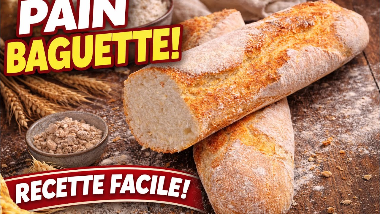 🥖 Pain Baguette Maison Facile | Recette Simple et Délicieuse