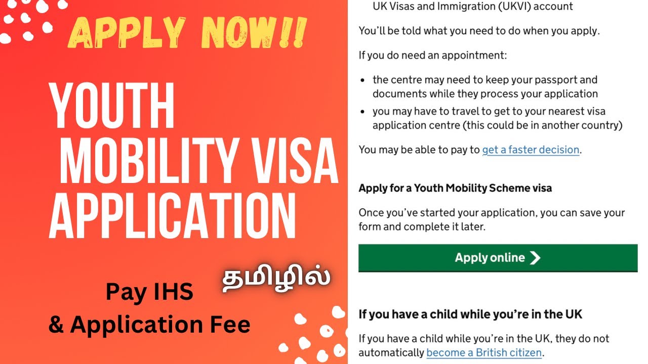 [NEW] Apply For YOUTH MOBILITY VISA  | Fill Application Form | PAY IHS AND APPLICATION FEE | UKVISA