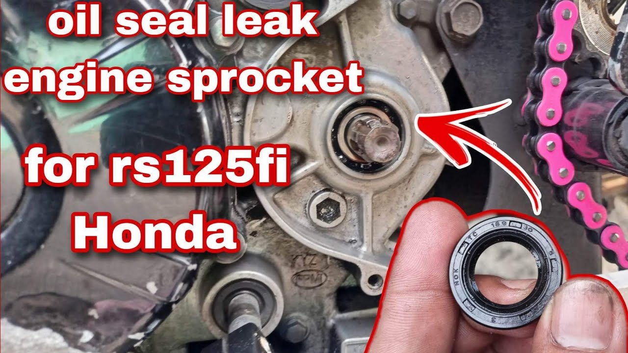 ENGINE SPROCKET OIL SEAL replacement | motovlogph