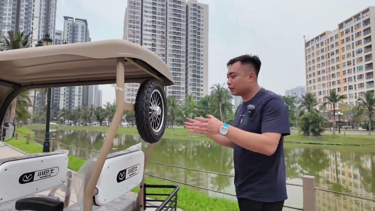 Rivew xe 4 bánh điện minibus A5 PRO phiên bản vô lăng mới nhất 2025
