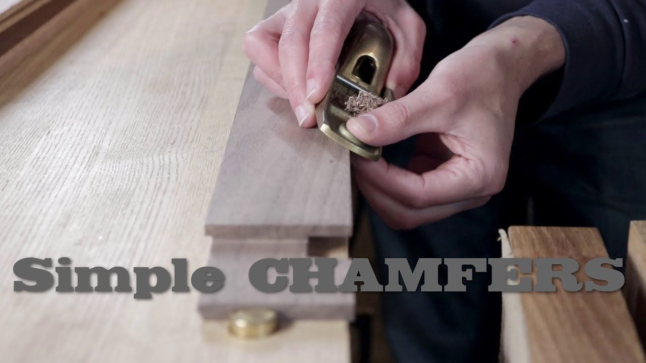 Great CHAMFERS with just a BLOCK plane! Easy hand tool woodworking tip
