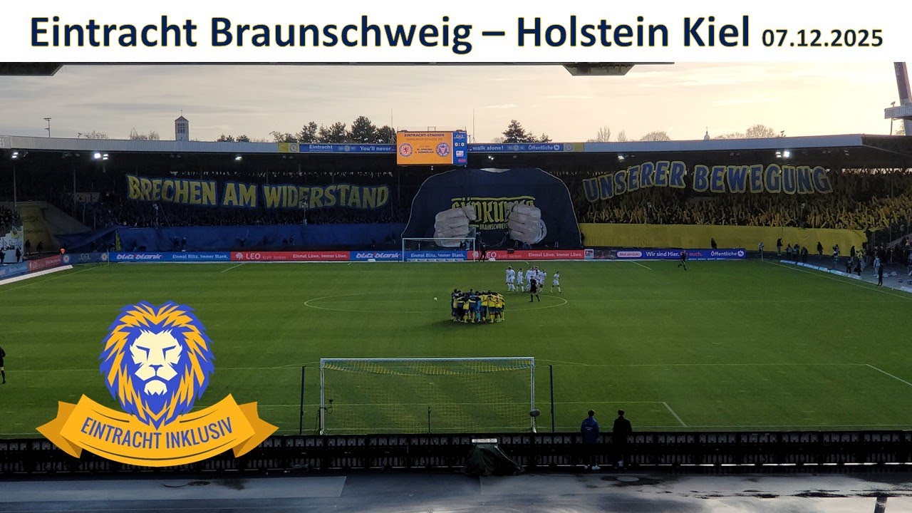 Eintracht Braunschweig gegen Holstein Kiel am07.12.2025