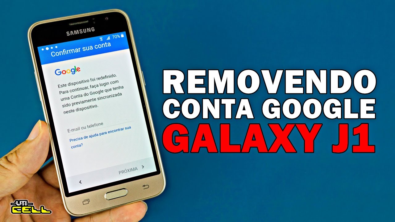 Removendo conta Google do Samsung Galaxy J1 (Patch 2017) #UTICell