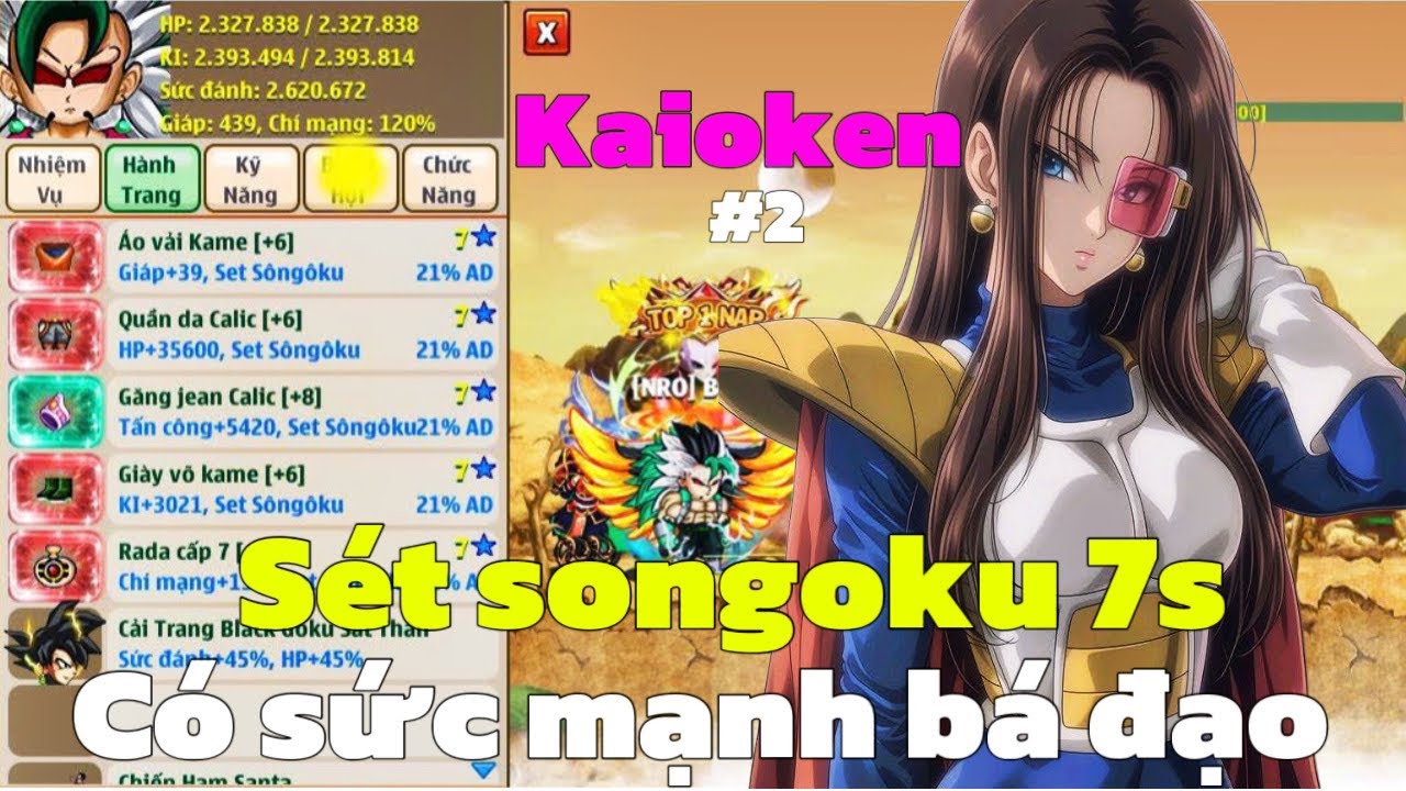 Hồi Sinh Ngọc Rồng - Songoku 7Sao Có Sức Mạnh Bá Đạo...Kaioken Tập2 !!!