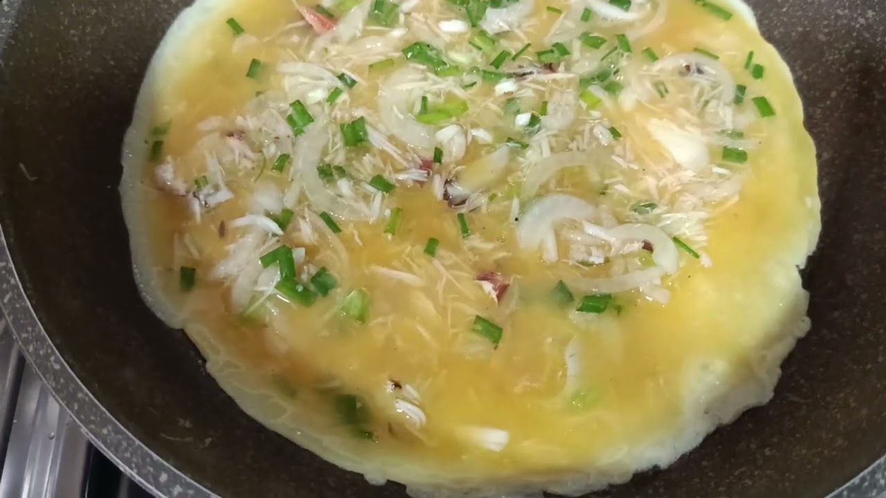 Yummy crab omelette 