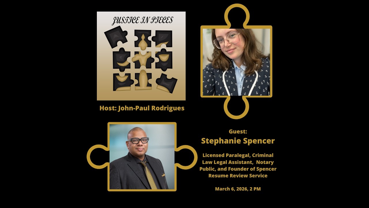 Justice in Pieces Guest Speaker Series: Stephanie Spencer