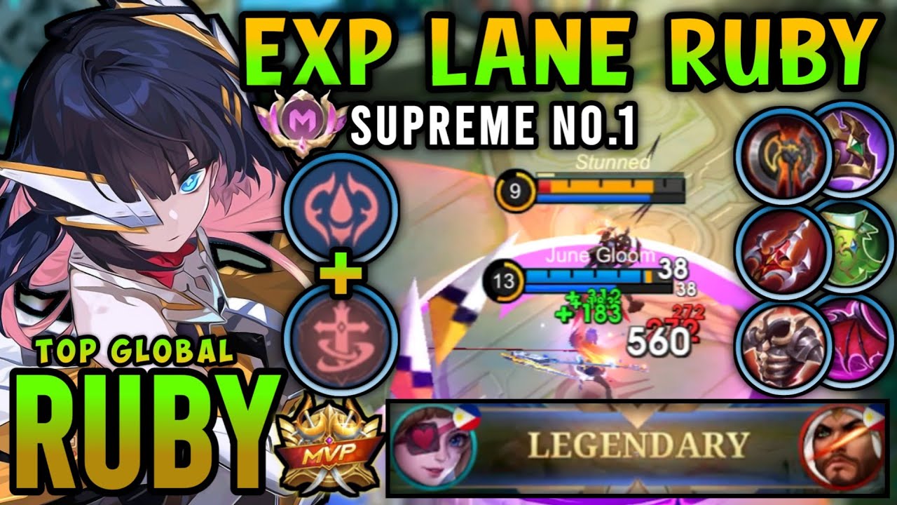 Рубин №1 в топе лучших сборок Рубина в мире 2025 года — Mobile Legends