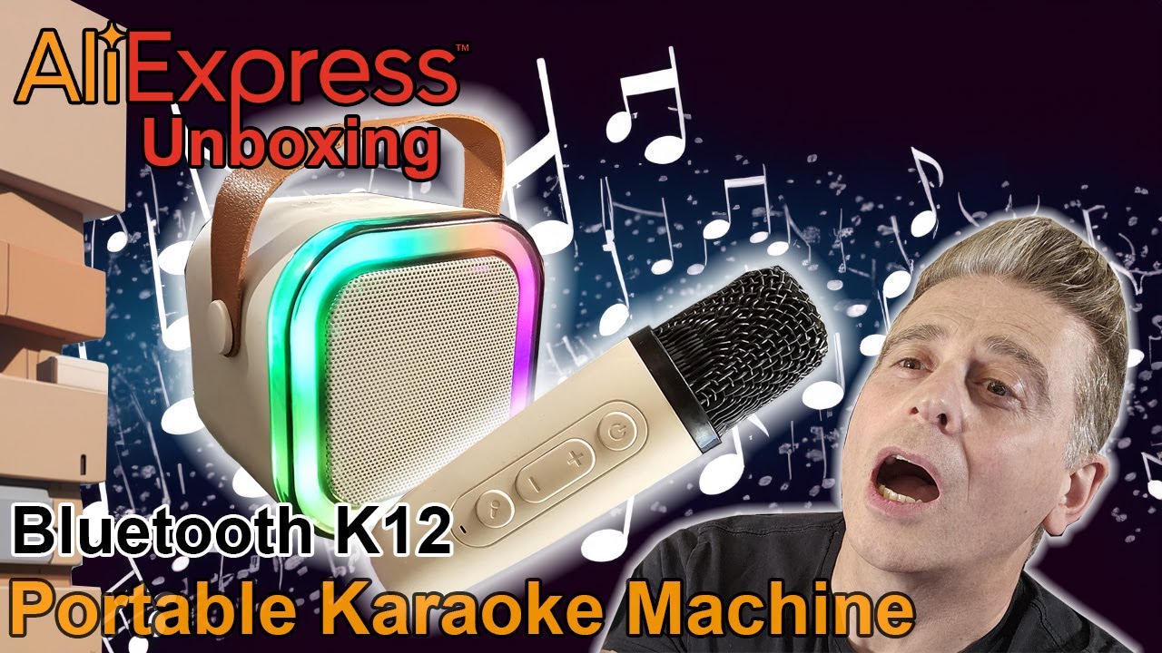 AliExpress K12 Karaoke Machine unboxing & mini review