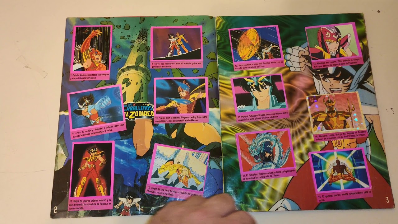álbum caballeros del zodiaco todos los que salieron en Argentina ! Saint Seiya