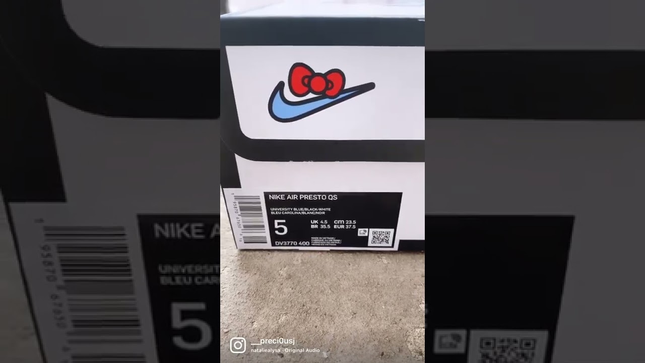 Nike Presto x Hello Kitty🐱&hellip; #nike #presto #hellokitty #sneakerunboxing #sneakers #sneakerhead