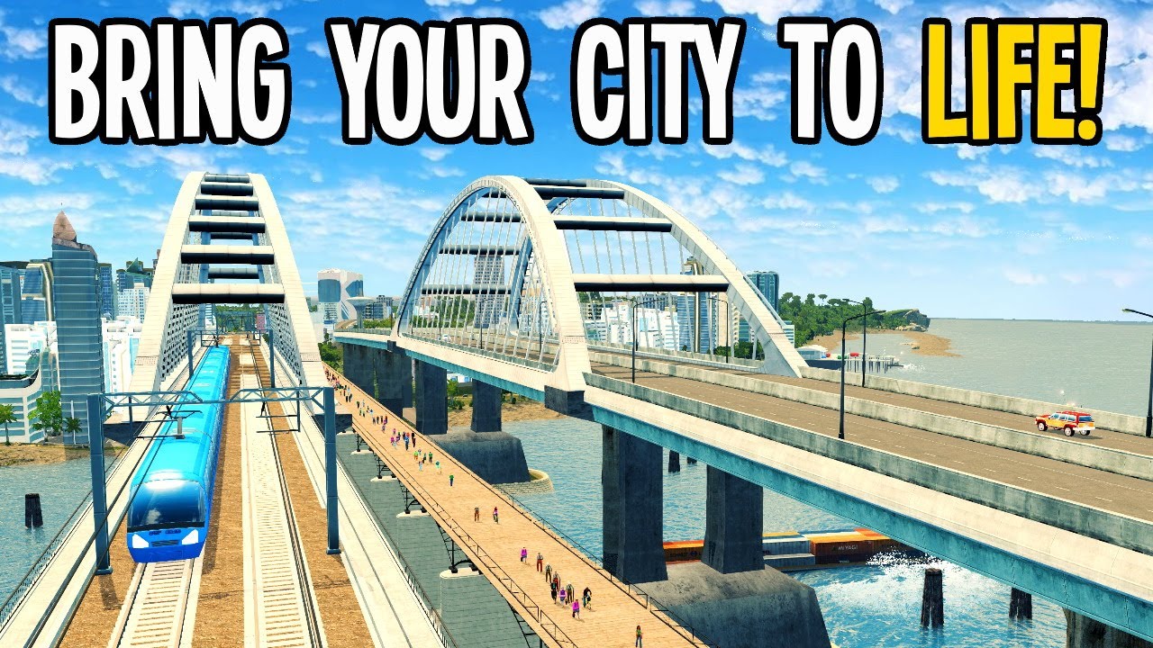 Bring Your City To Life by Upgrading Stations & Bridges in Cities Skylines!