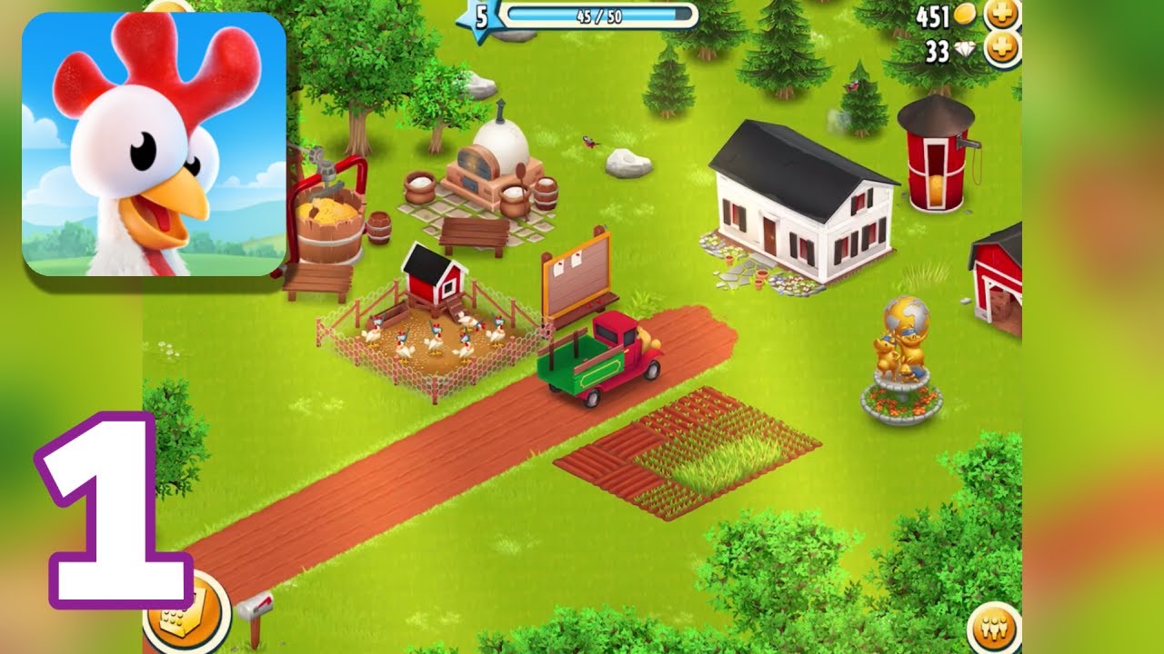Hay Day - Gameplay Walkthrough Part 1 - Tutorial (iOS, Android)