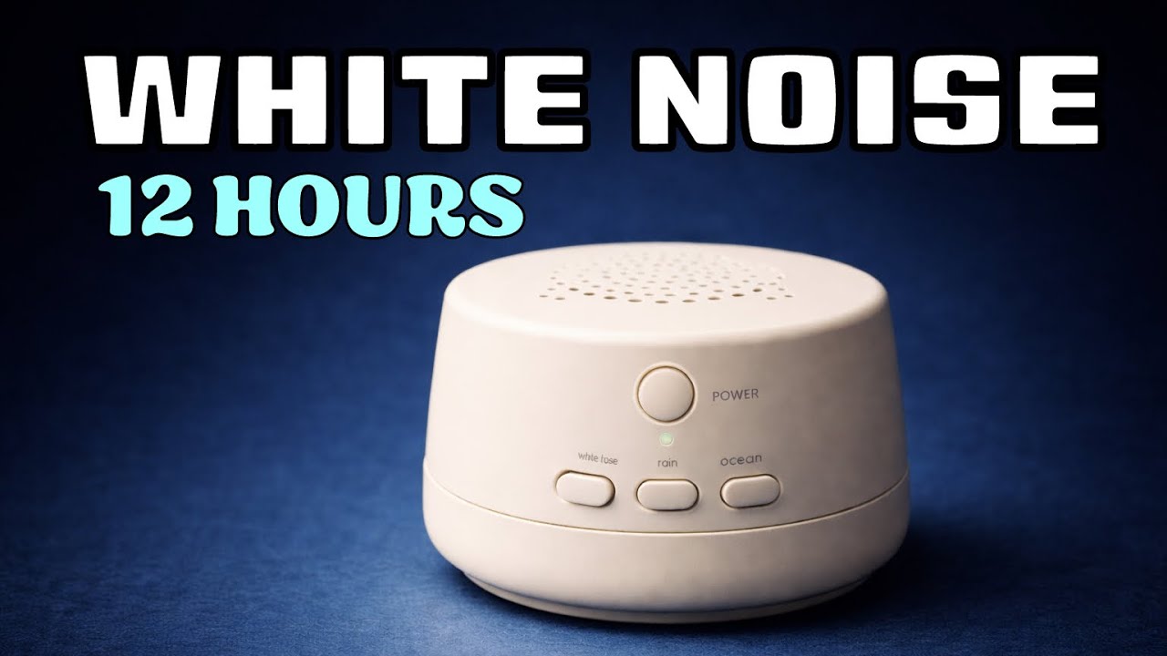 12 Hours White Noise Black Screen, Instantly Calms Your Brain for Deep Sleep Tonight | Anxiety Help