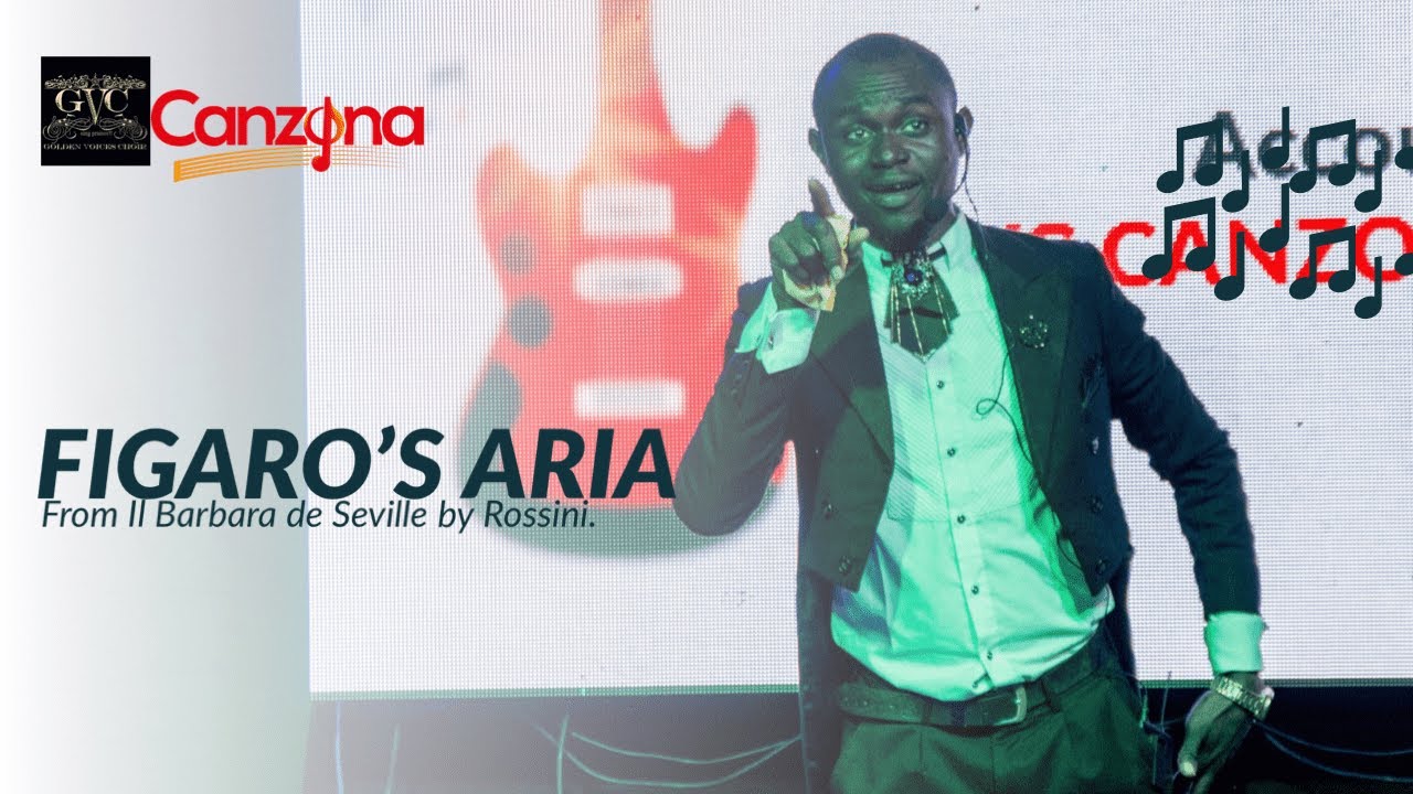 Edmund Chisom taking on Figaro's aria from Il Barbara de Seville by Rossini.