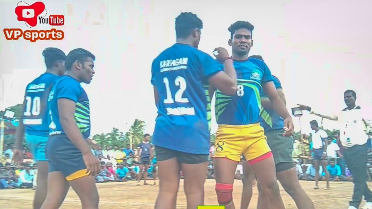 SF -Karapagam vs Bangalore  | tn kabaddi match Tirupattur @velloer DT
