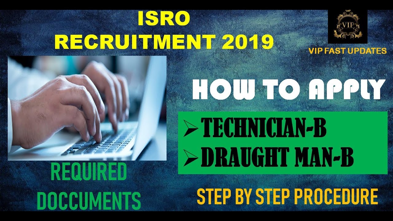 ISRO TECHNICIAN-B,DRAUGHTMAN-B LIVE ONLINE APPLICATION SUBMISSION PROCESS STEP BY STEP||IN TELUGU||