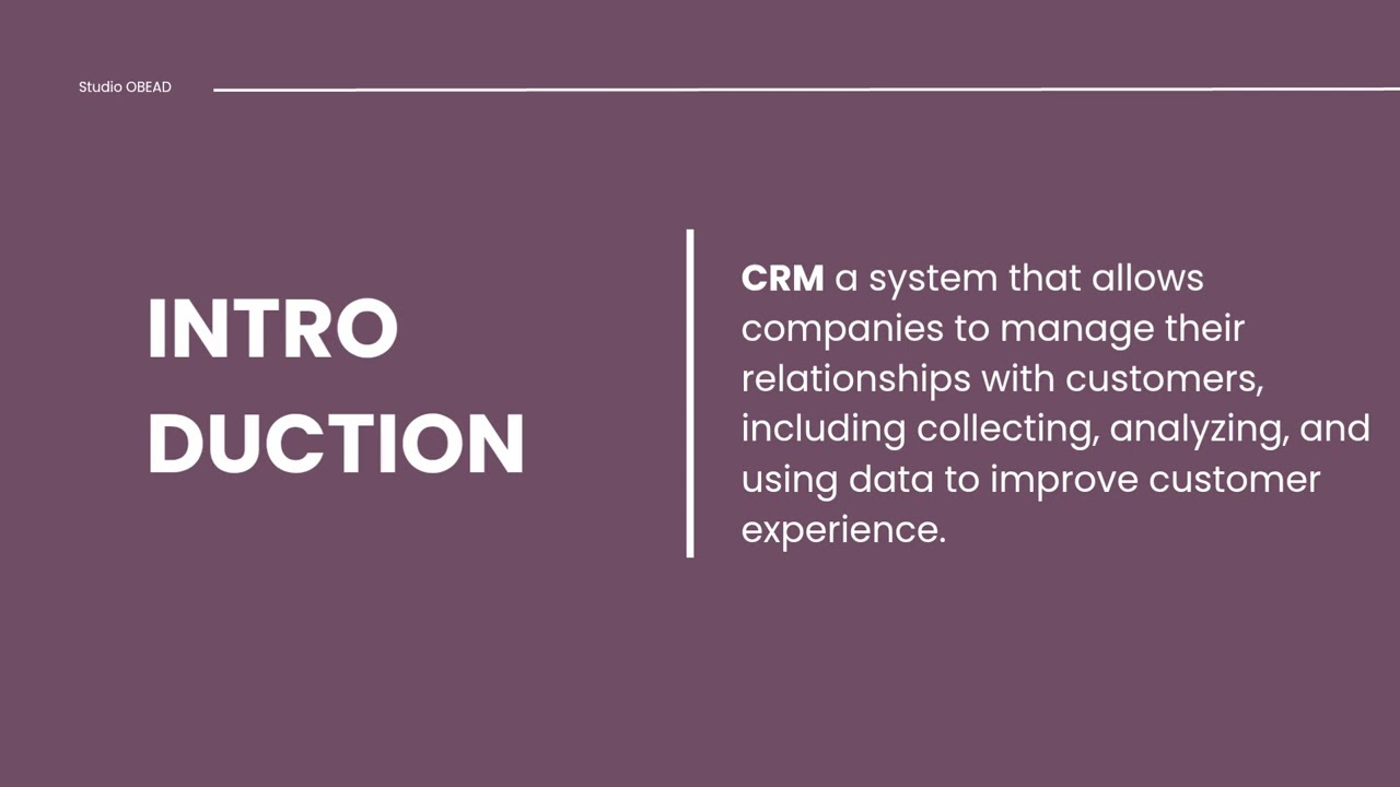 Who is CRM?