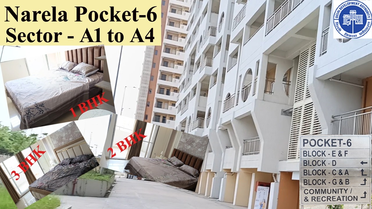 DDA Narela Pocket-6 Visit, Sector A1 to A4🔥Sample flat LIG, MIG, HIG🔥Karmyogi Scheme🔥Metro Route