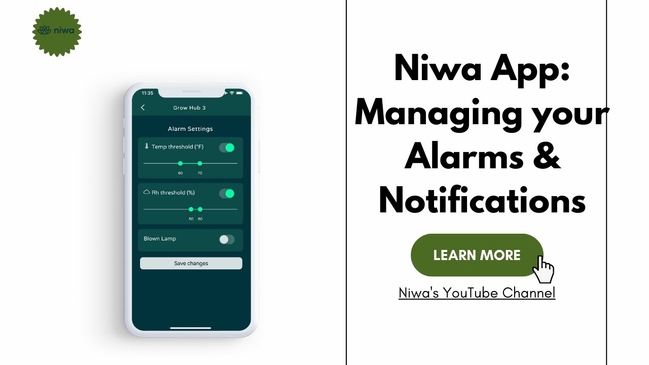 How To - The Niwa Grow Hub's Alarms Explained