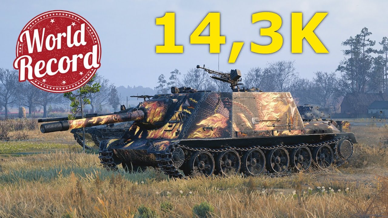 World of Tanks WZ-113G FT - 9 Kills 14,3K Damage | NEW WORLD RECORD !
