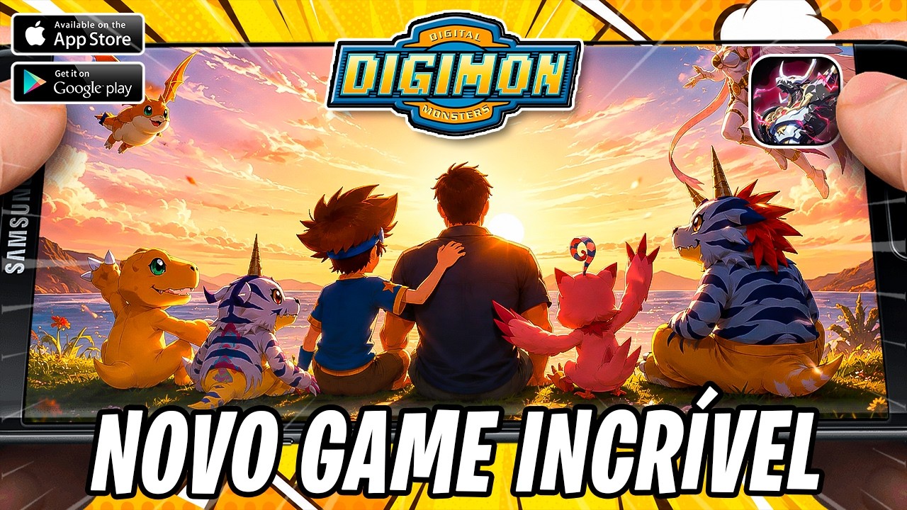 💥LAN&Ccedil;OU NOVO GAME INCR&Iacute;VEL DO DIGIMON para CELULAR 2026!!🔥 (Android/IOS)