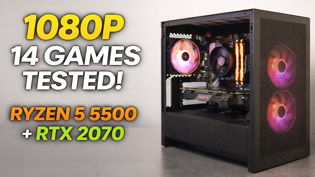 $450 Gaming PC - 14 Games Tested in 2026! | Ryzen 5 5500 + RTX 2070 |