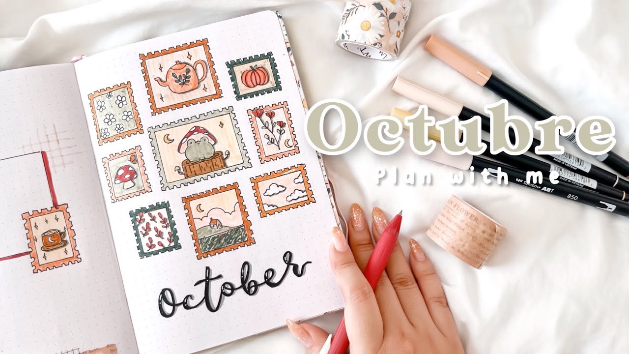 Bullet journal Octubre // Plan with me🍂🌻