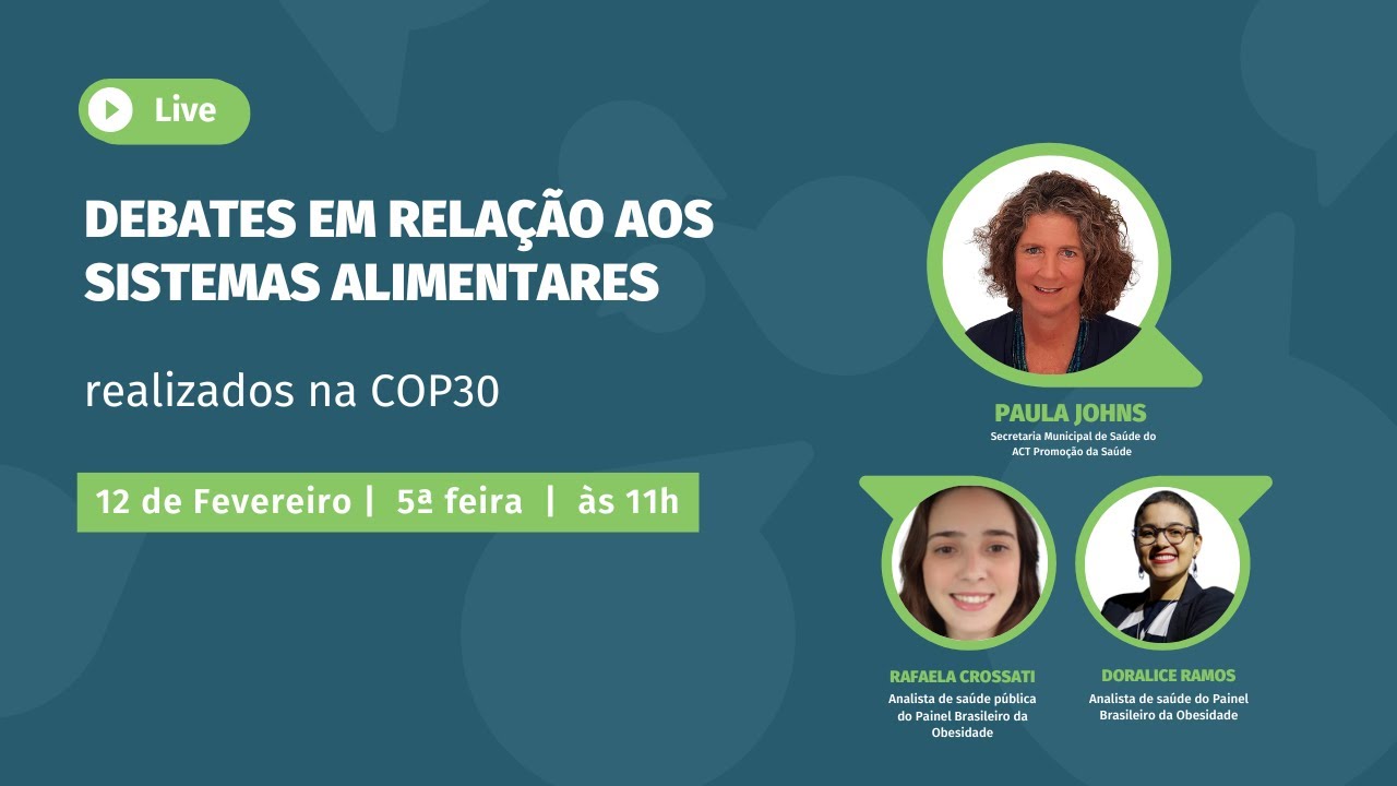 Debates em relação aos sistemas alimentares realizados na COP30