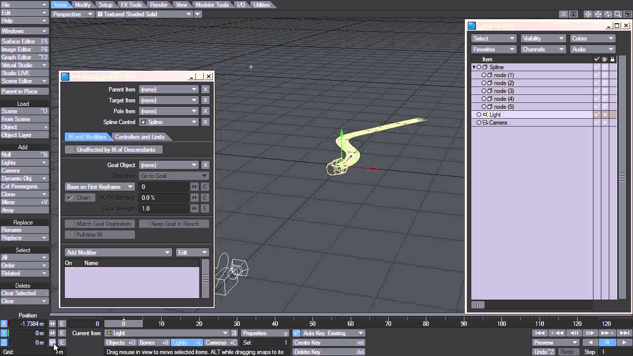 LightWave 11.6 - Spline Control