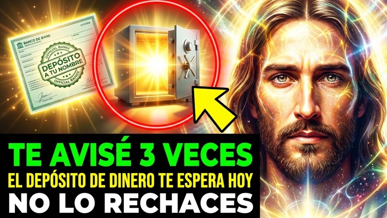 DIOS DICE: TE AVISÉ 3 VECES, EL DEPÓSITO DE DINERO SIGUE ESPERÁNDOTE HOY, NO RECHACES