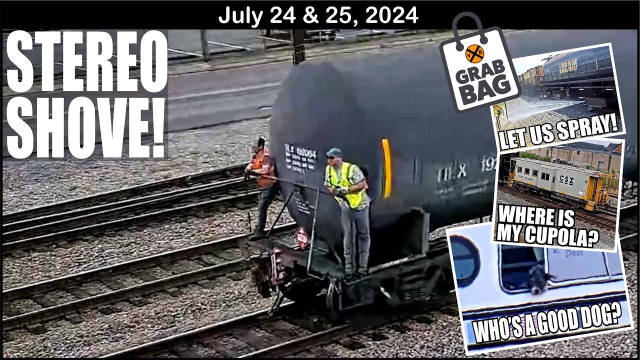 STEREO SHOVE! DODX CABOOSE, CUPOLA-LESS CABOOSE, DOG IN BUS, WILSON’S SNIPE, JONESBOROUGH MOW TRAIN